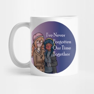 Amelie and Rashmi Entropic Float I've Never Forgotten Our Time Together Sticker And Others Mug